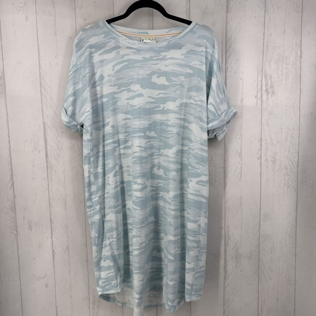 XL camo print s/s dress