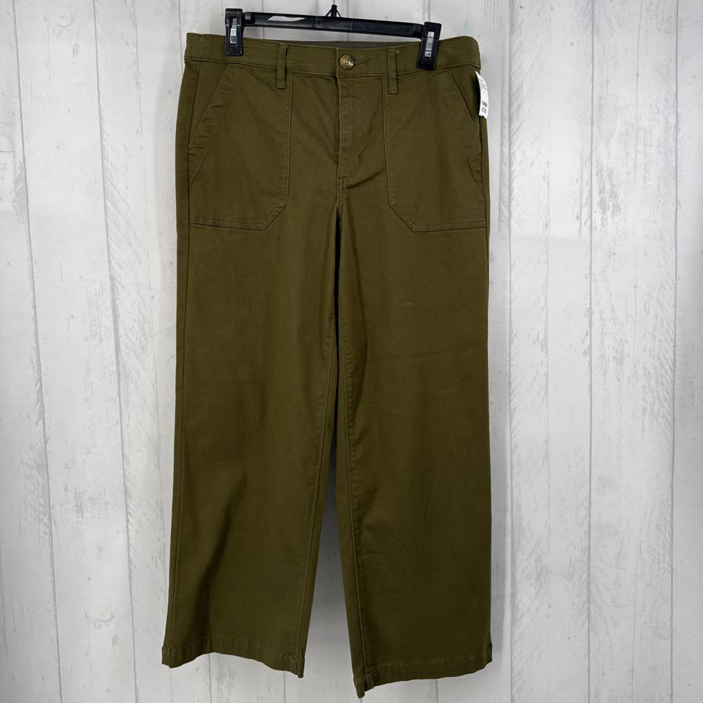 8 stretch wide leg twill pant