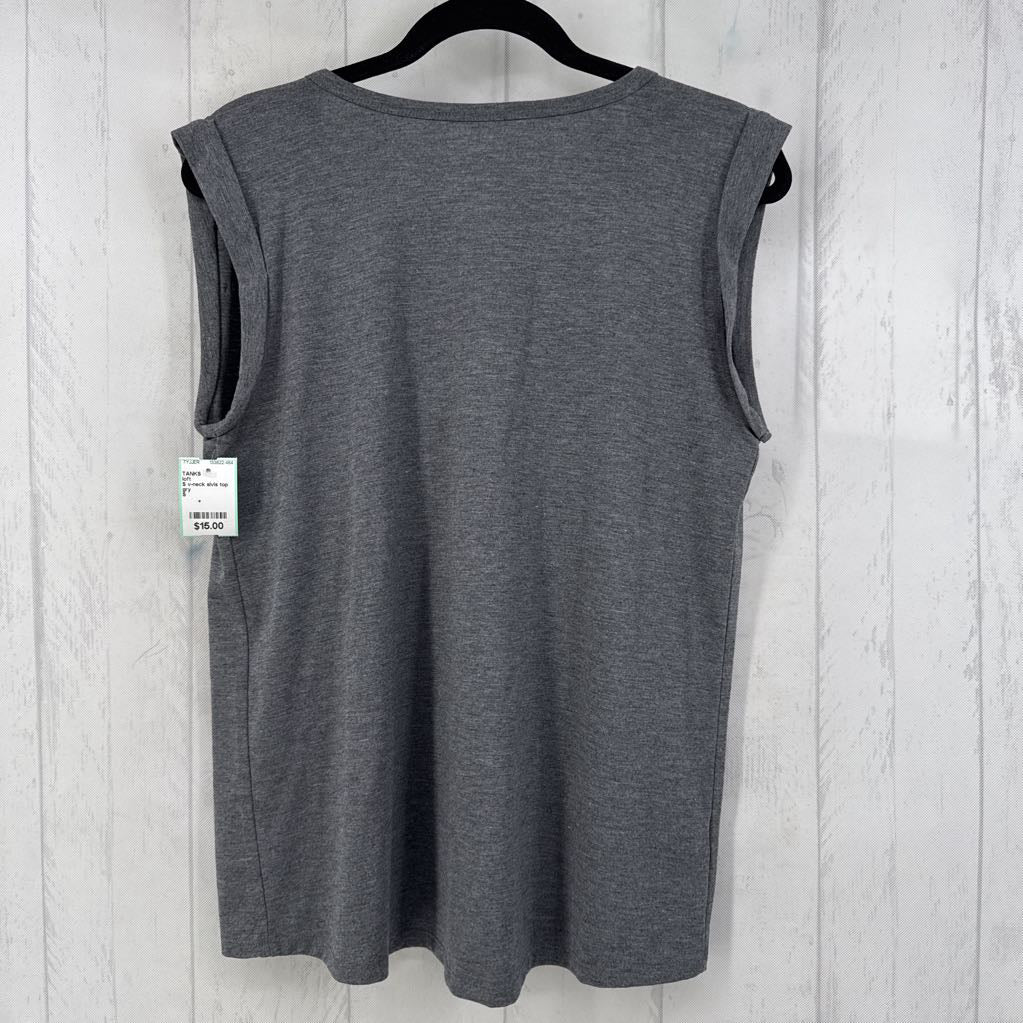 S v-neck slvls top