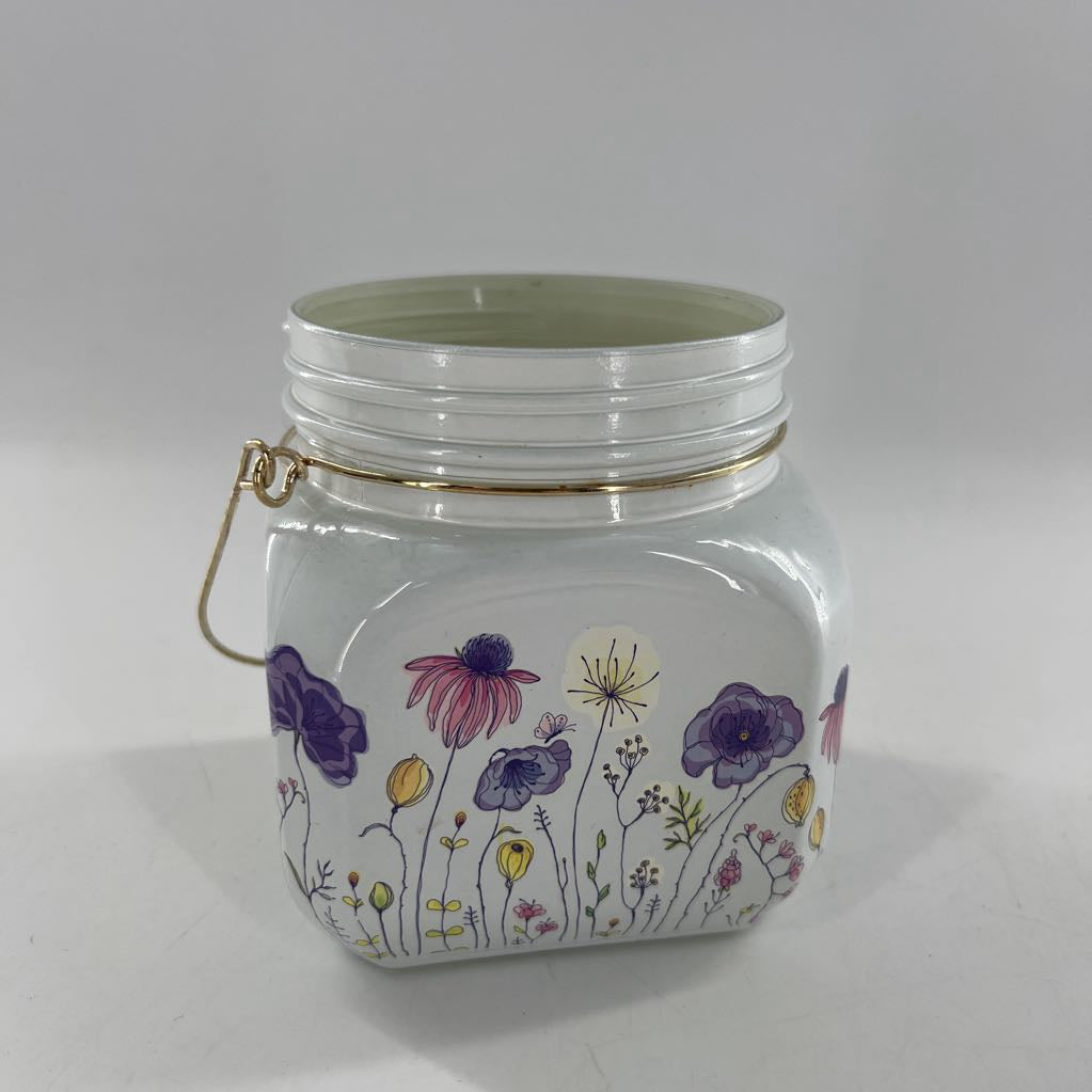flo hand painted jar