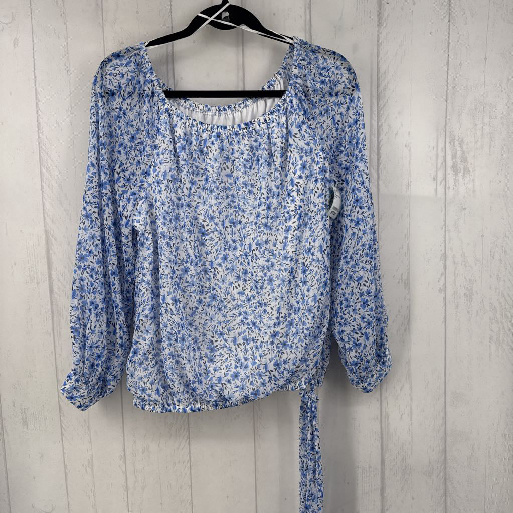 L flo print l/s top