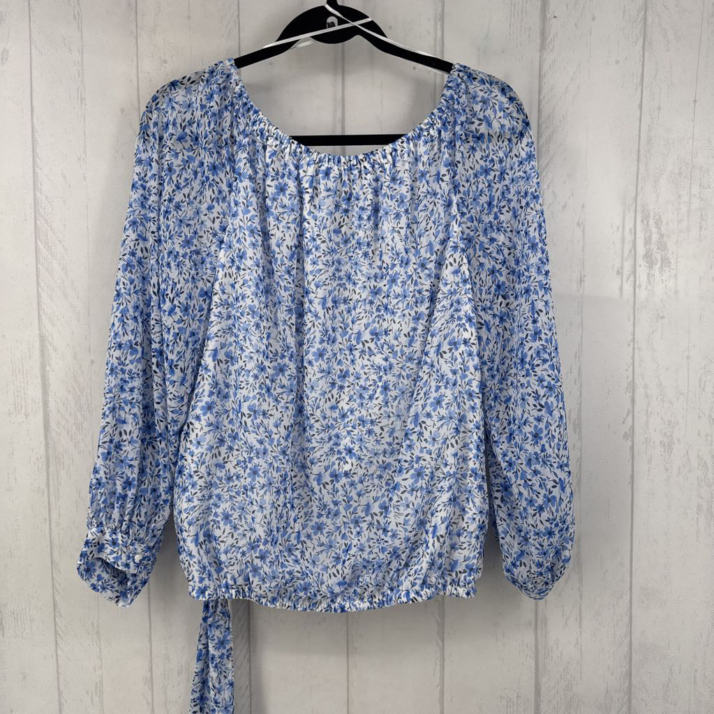 L flo print l/s top