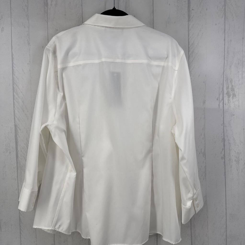 R69 3X button down 3/4 slv top