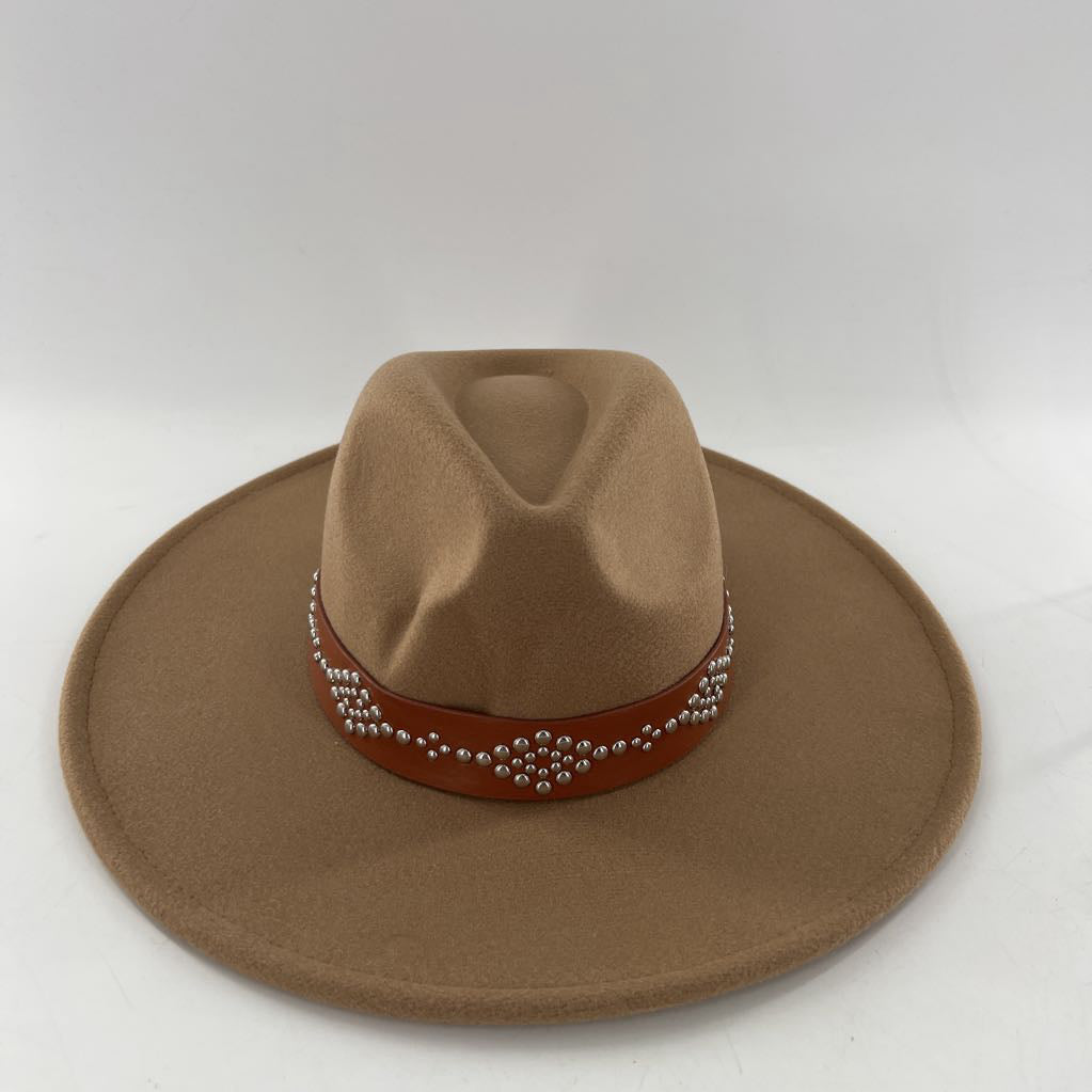 western style wide brim felt hat