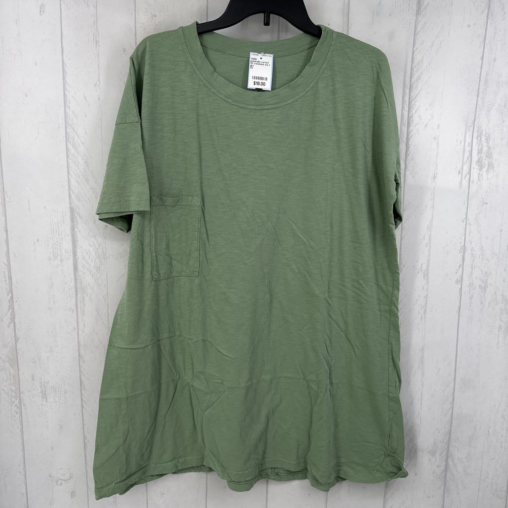 2X crewneck s/s t-shirt tunic