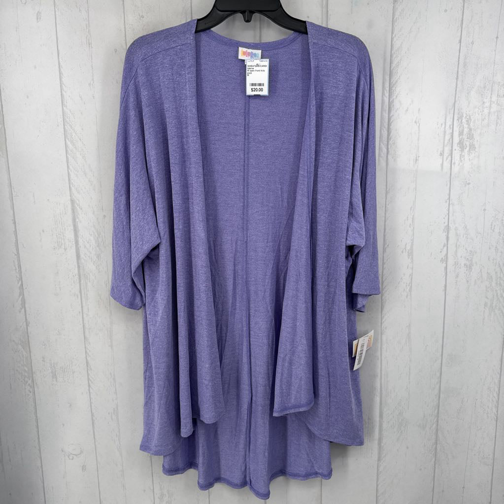 M open front hi-lo cardi
