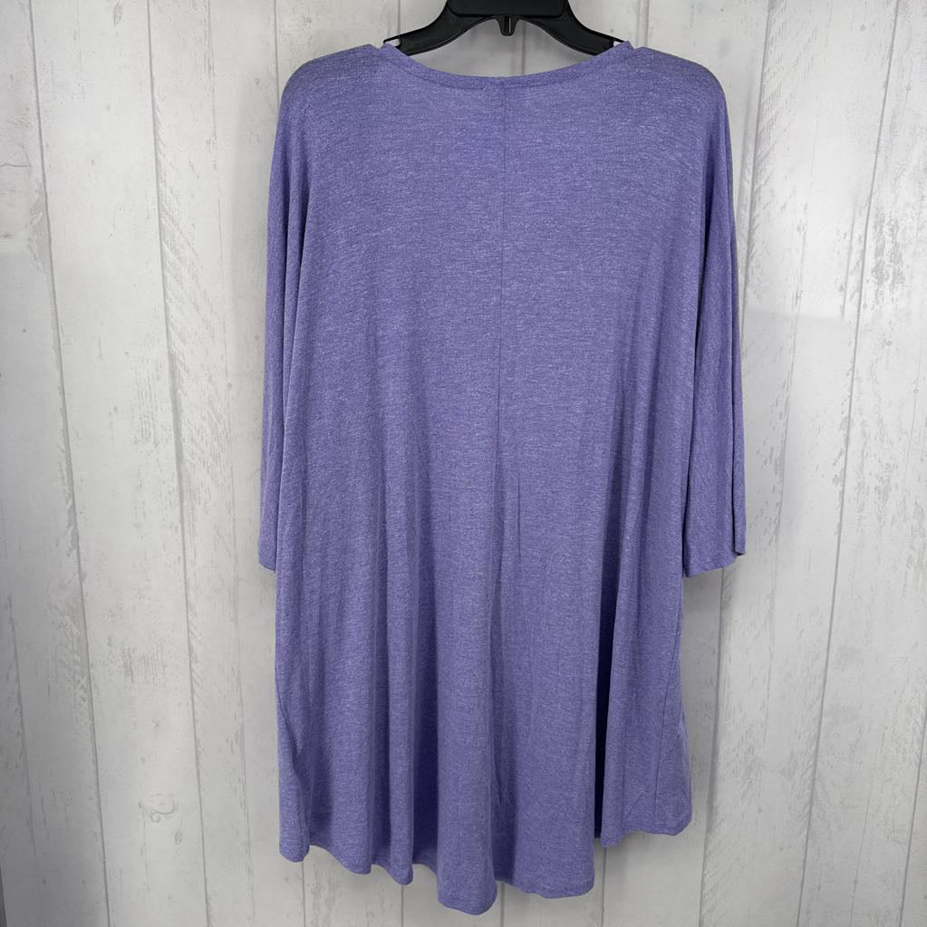 M open front hi-lo cardi
