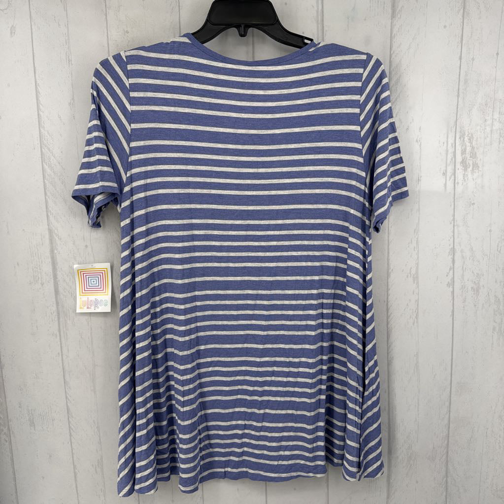 L striped s/s top