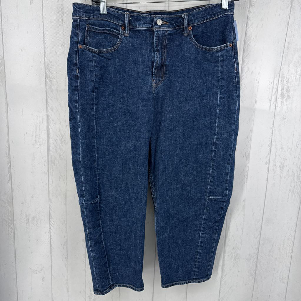 16p hi-rise barrel leg jean