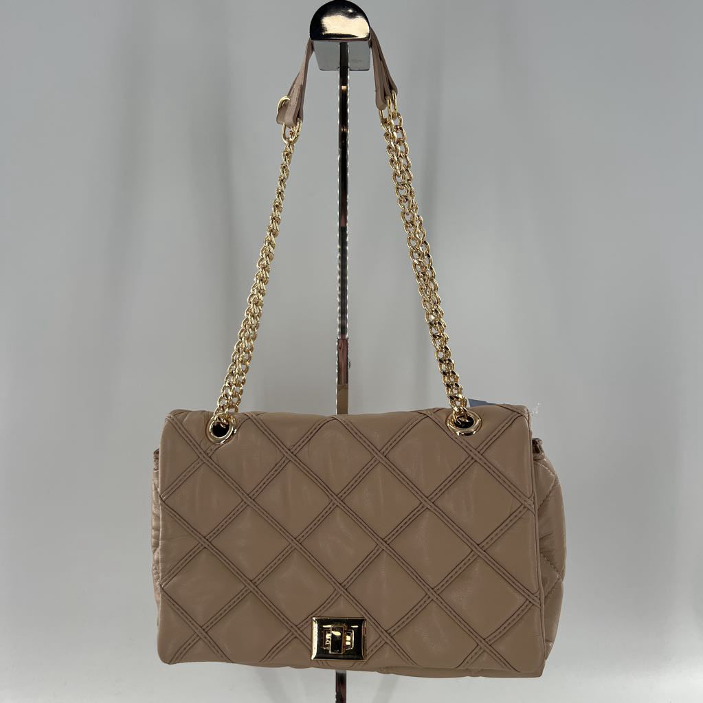vegan quilted leather chain strap purse