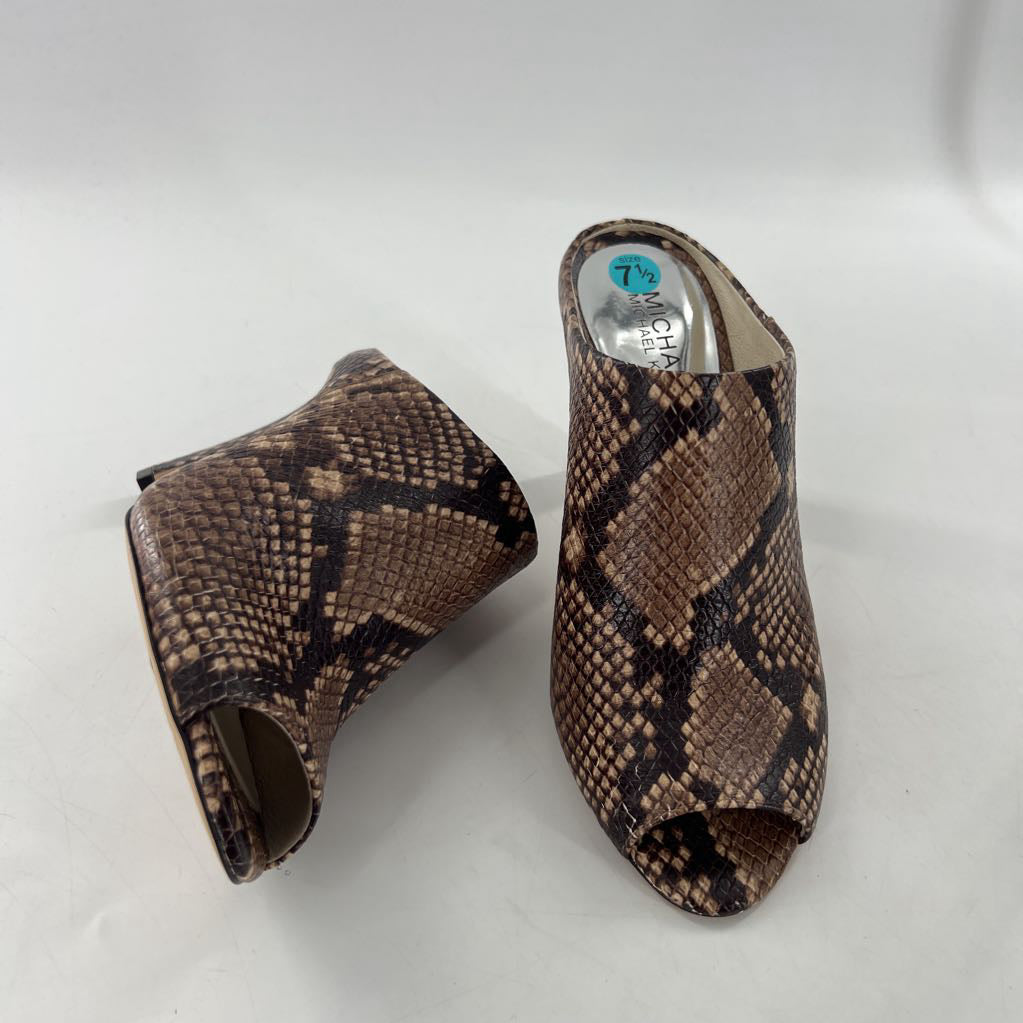 7.5 python mule high heels