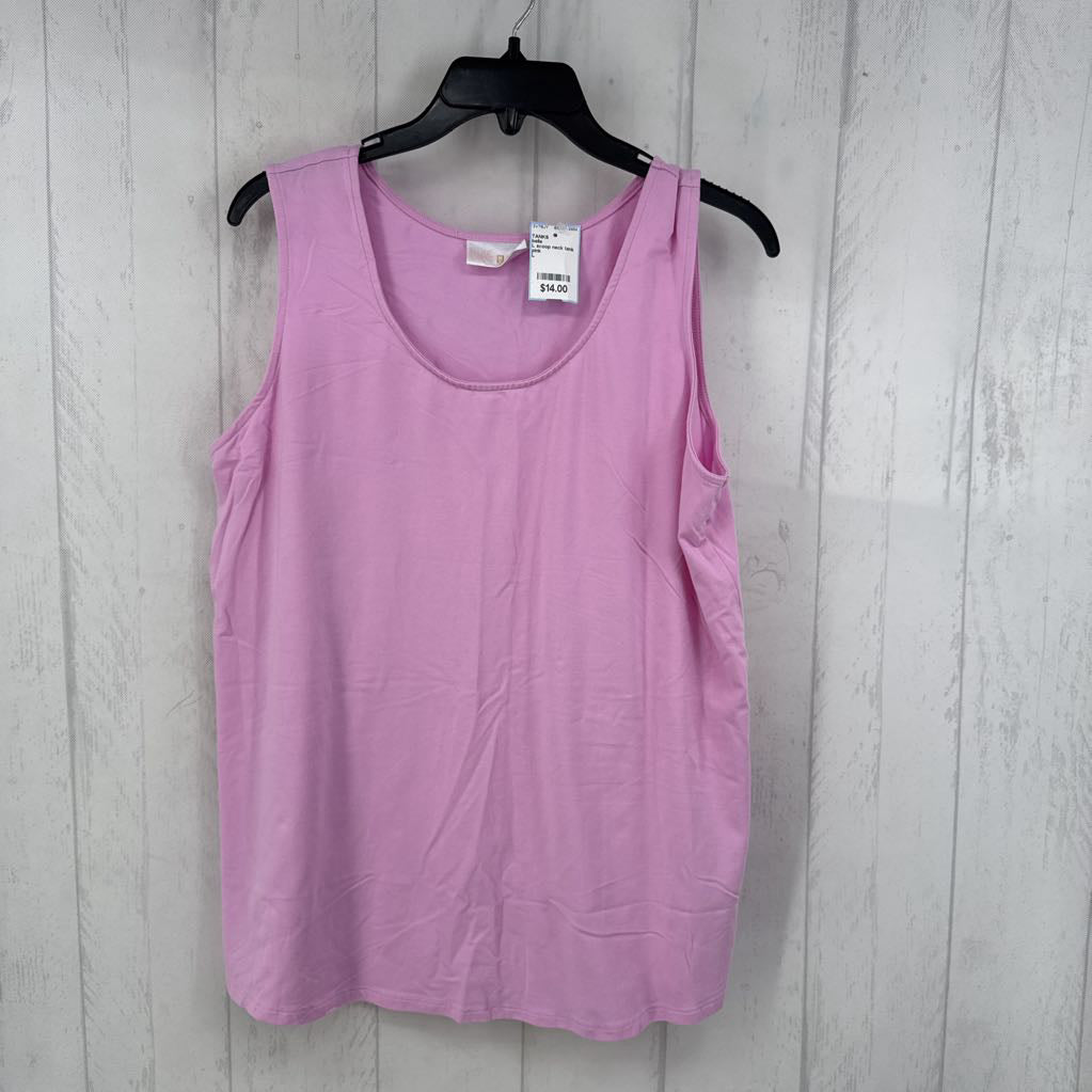L scoop neck tank
