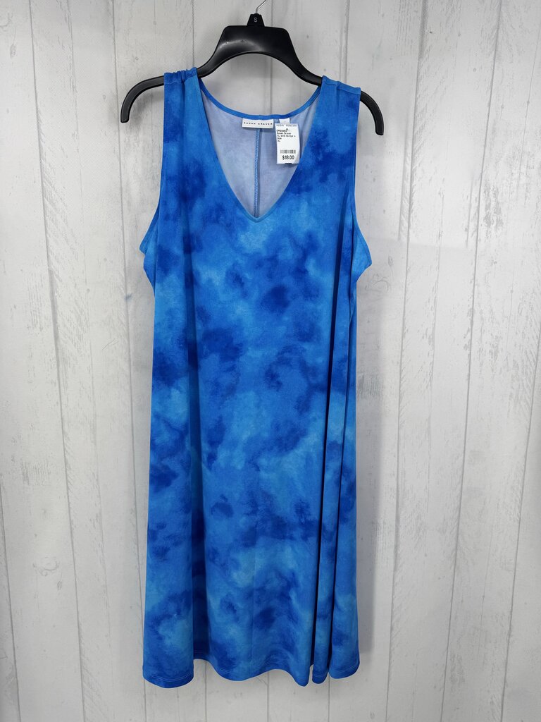 XL slvls tie-dye v-neck dress