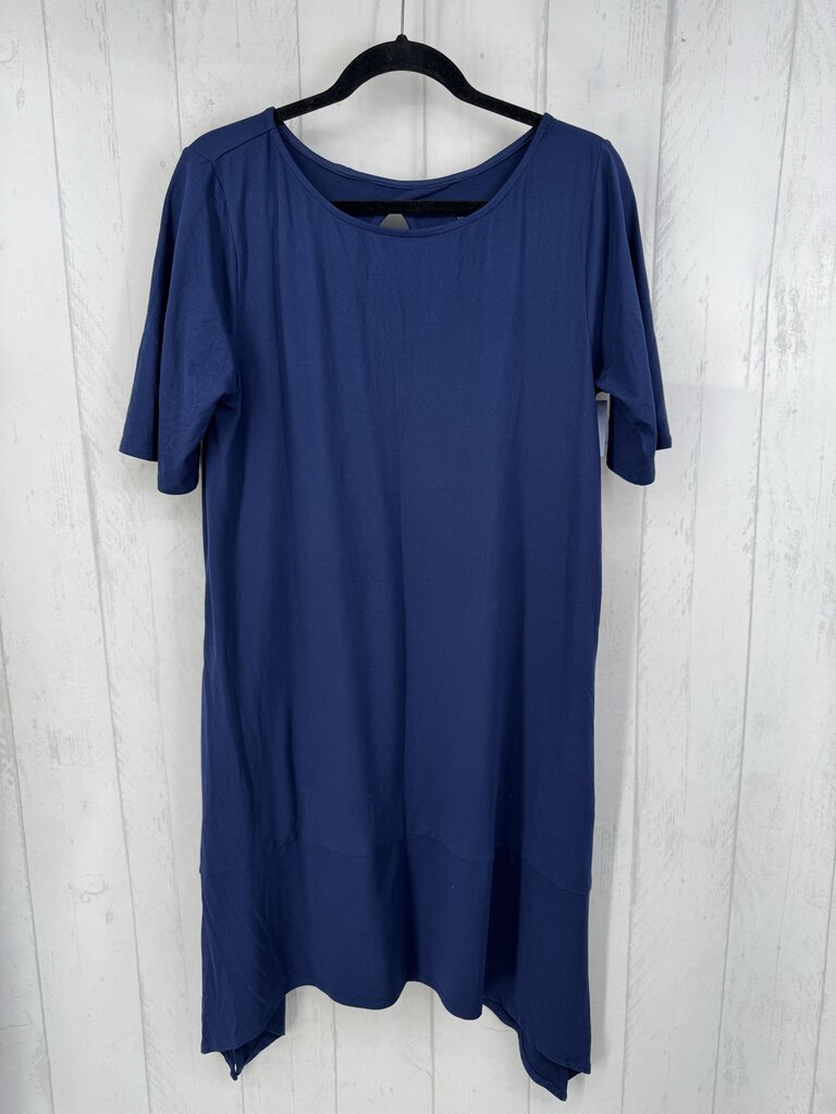PL s/s back keyhole dress