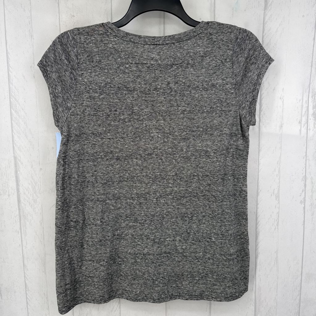 M striped v-neck s/s tee