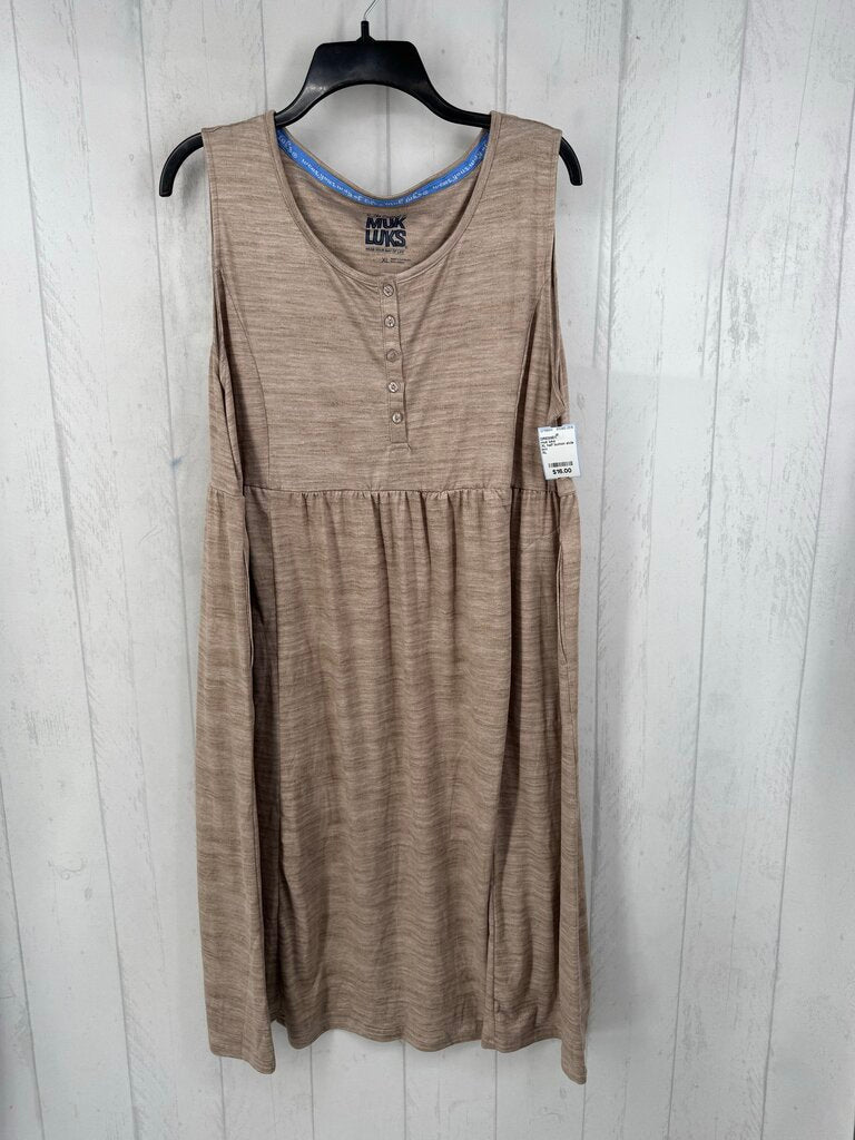 XL half button slvls dress