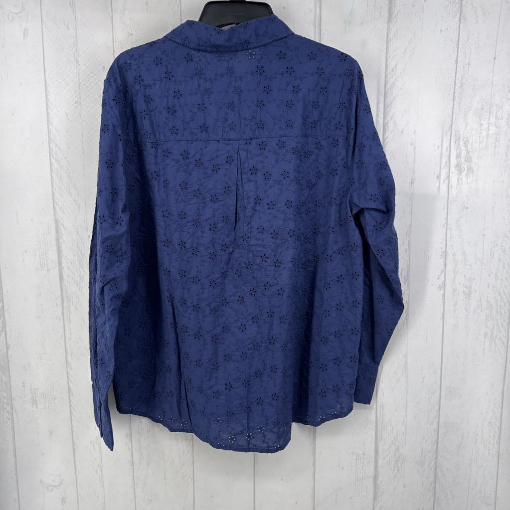 L l/s eyelet button shirt