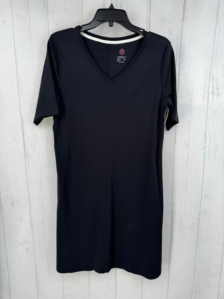 M s/s v-neck dress
