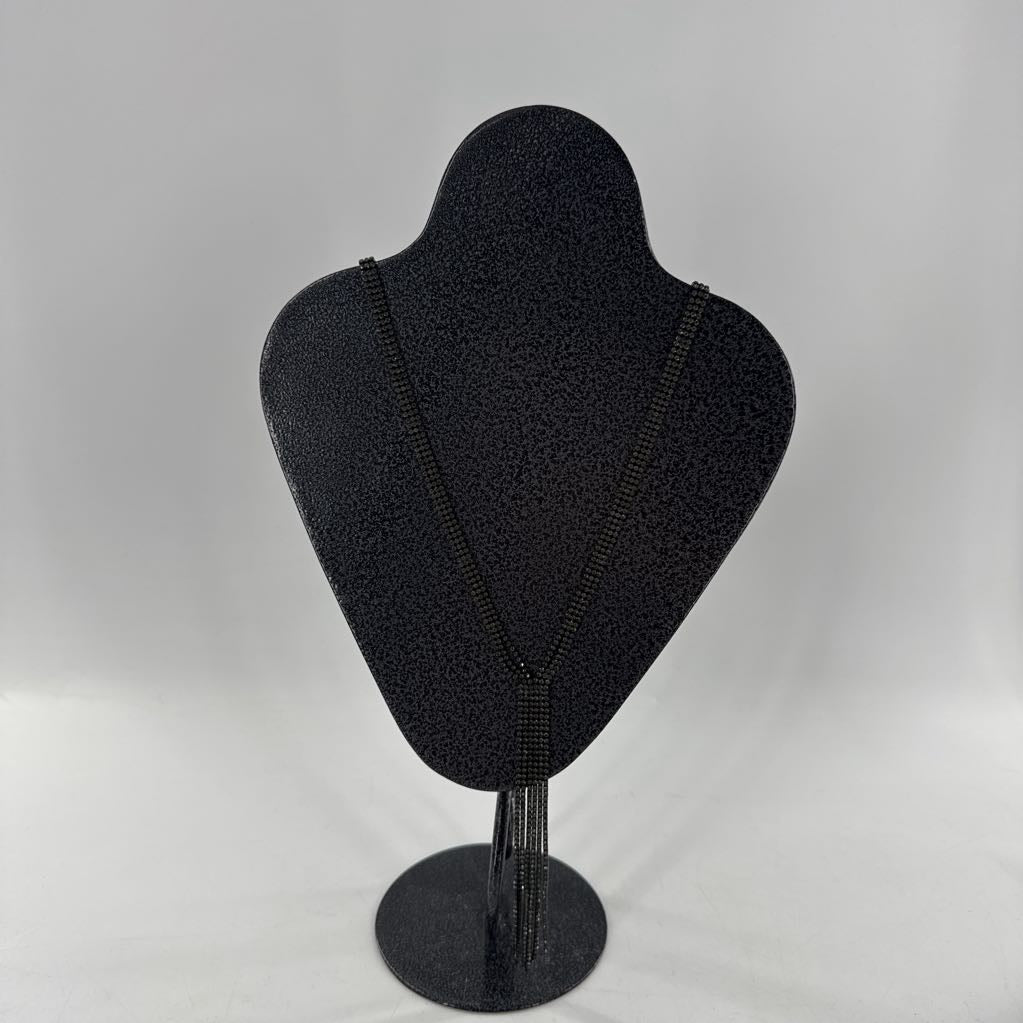 16" black rhinestone necklace