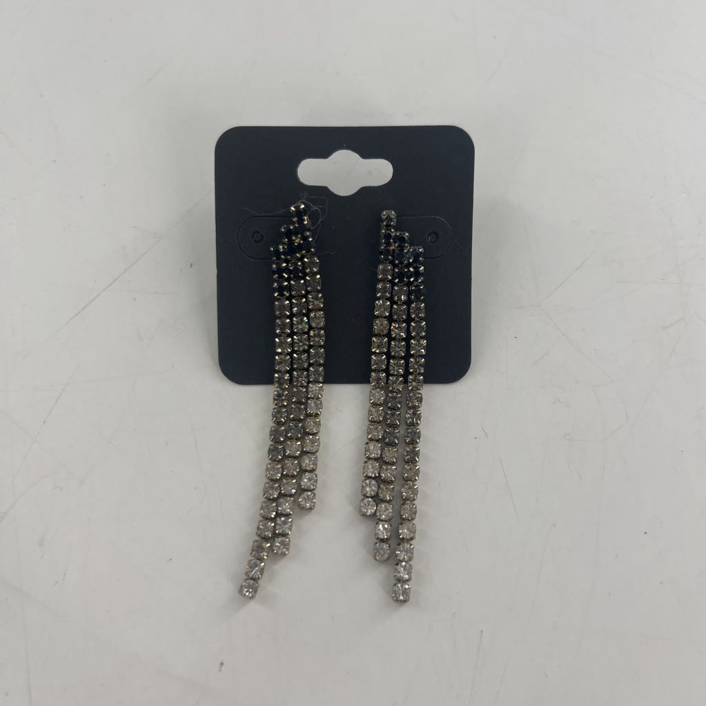 ombre rhinestone earrings