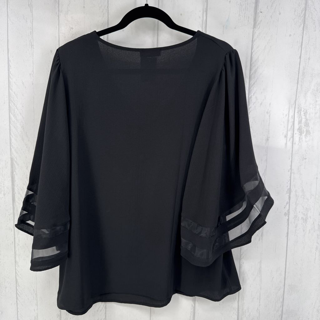 L v-neck bell slv tunic