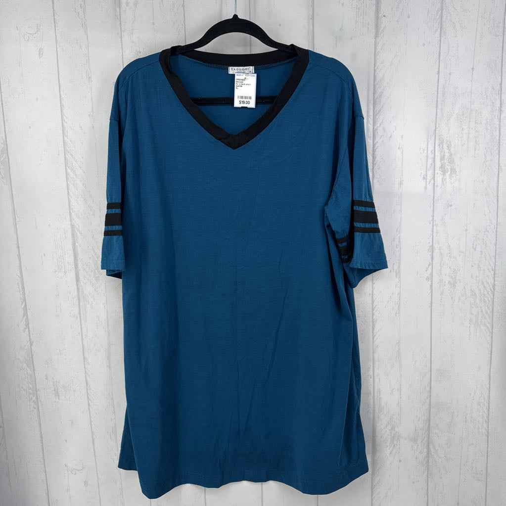 XL v-neck s/s t-shirtdress