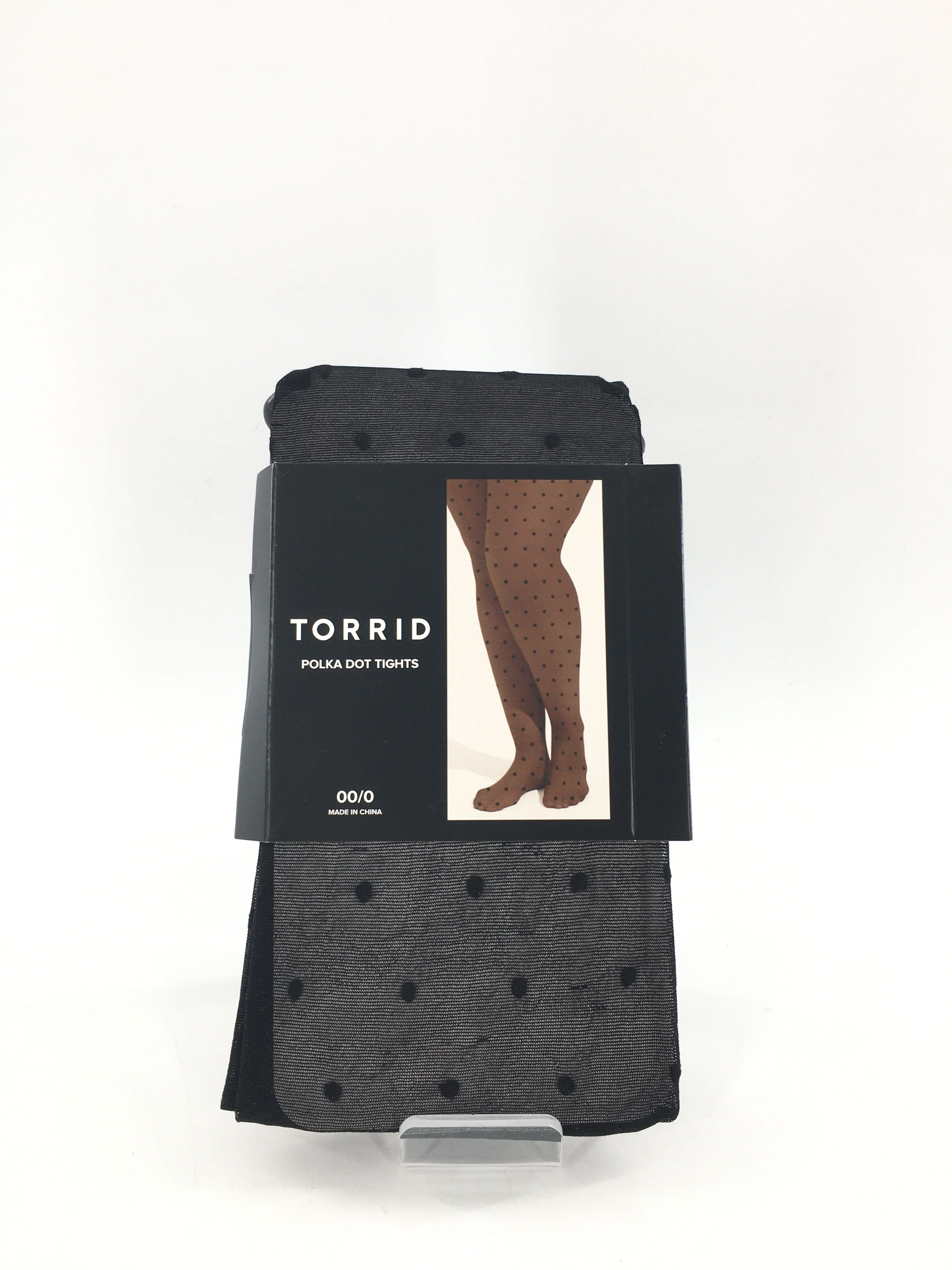 00/0 polka dot tights
