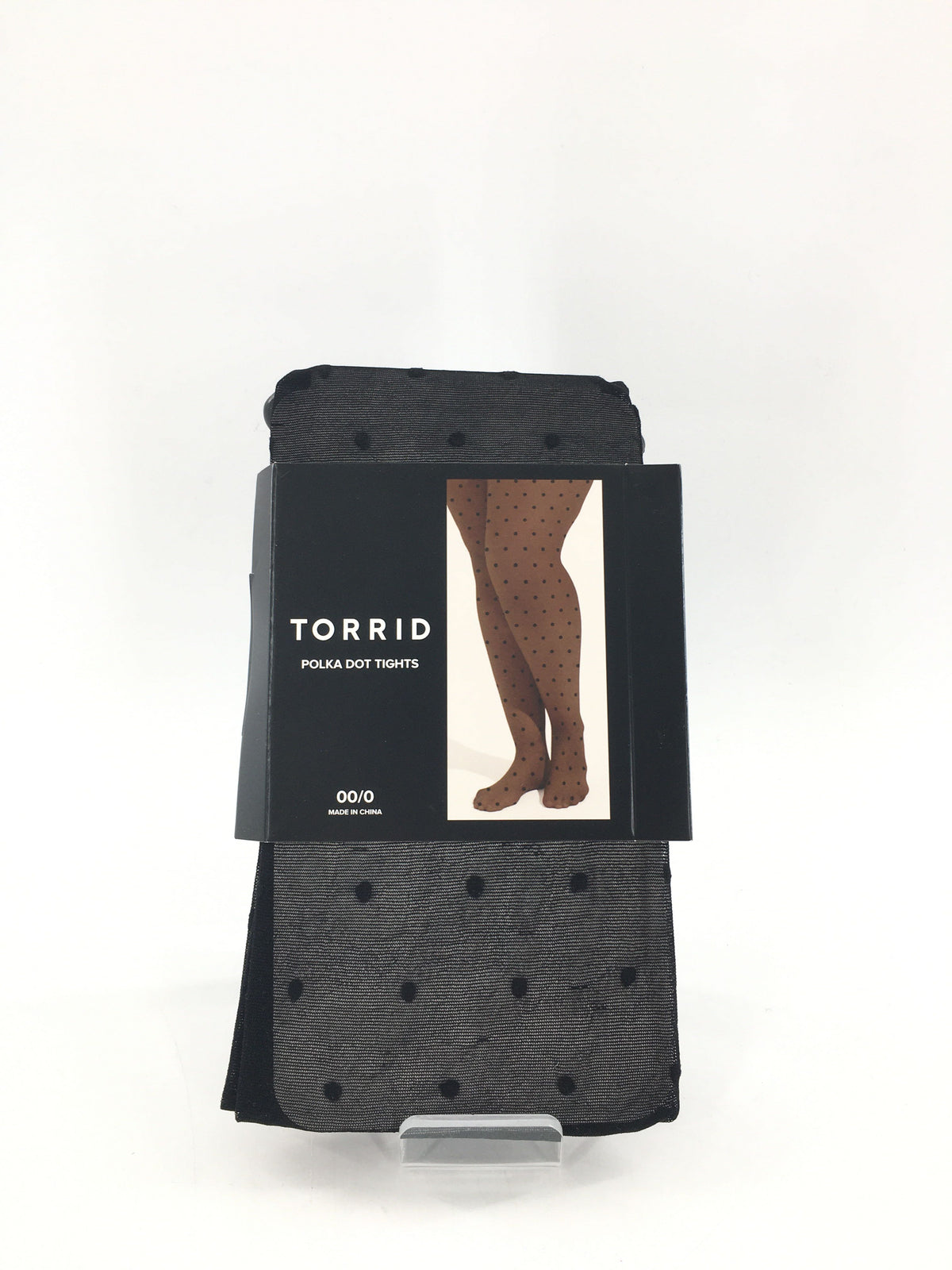00/0 polka dot tights