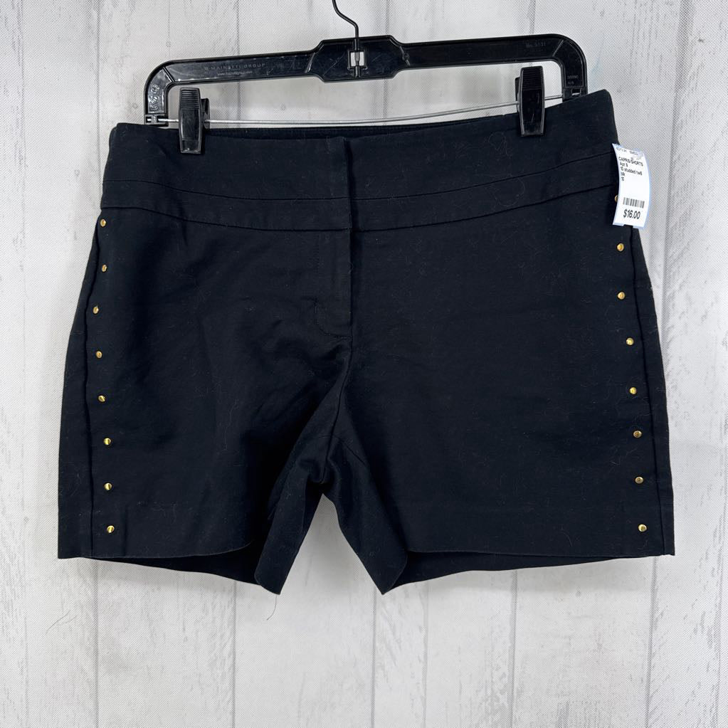 10 studded twill shorts