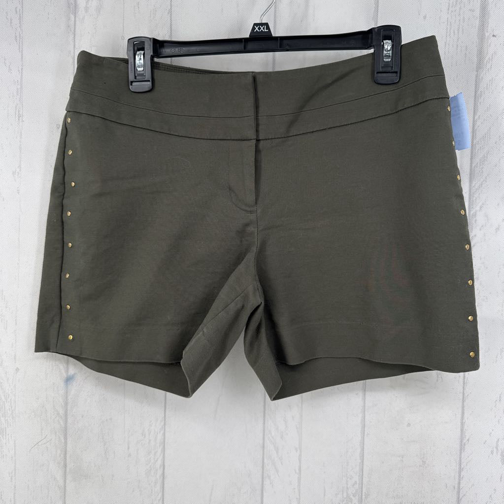 10 studded twill shorts