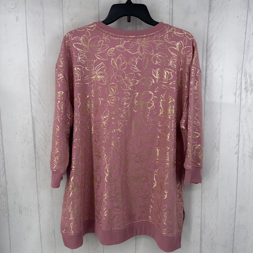 XL flo print crewneck sweatshirt