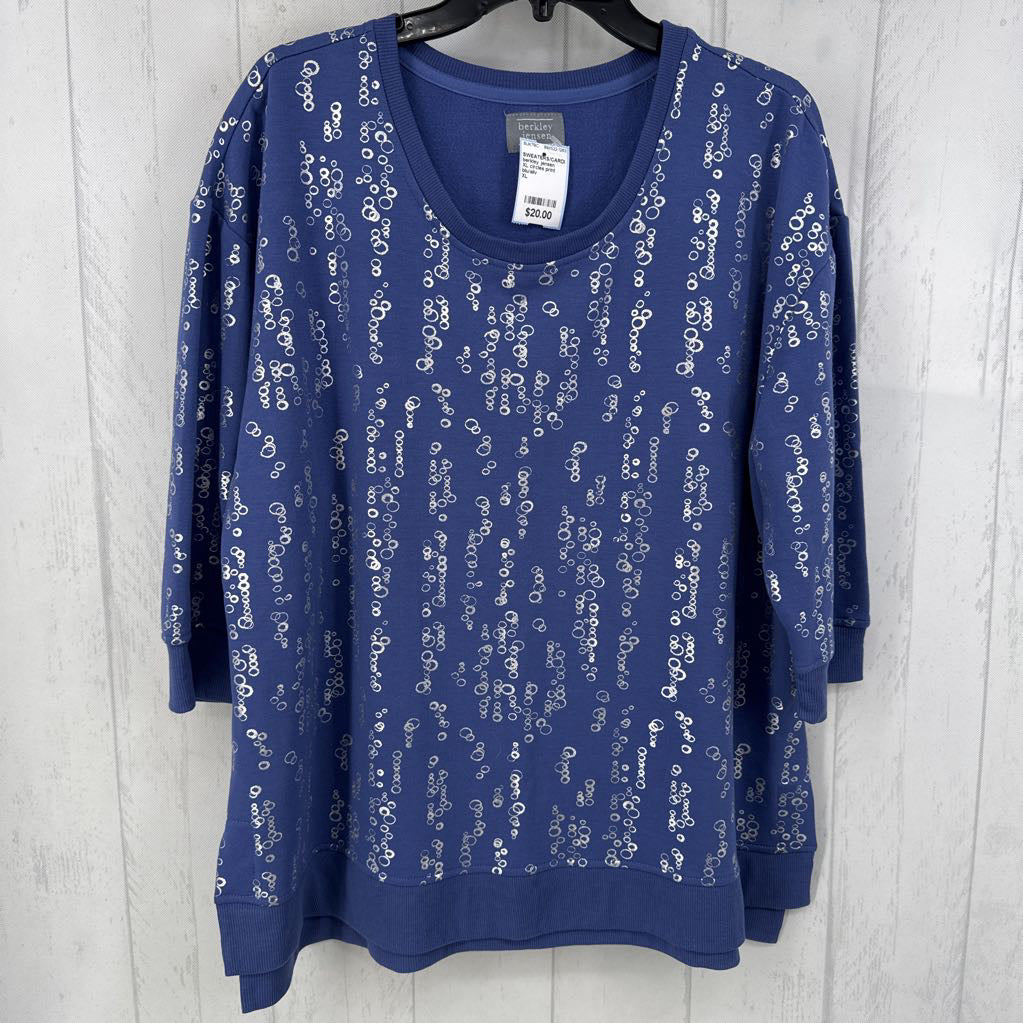 XL circles print crewneck sweatshirt