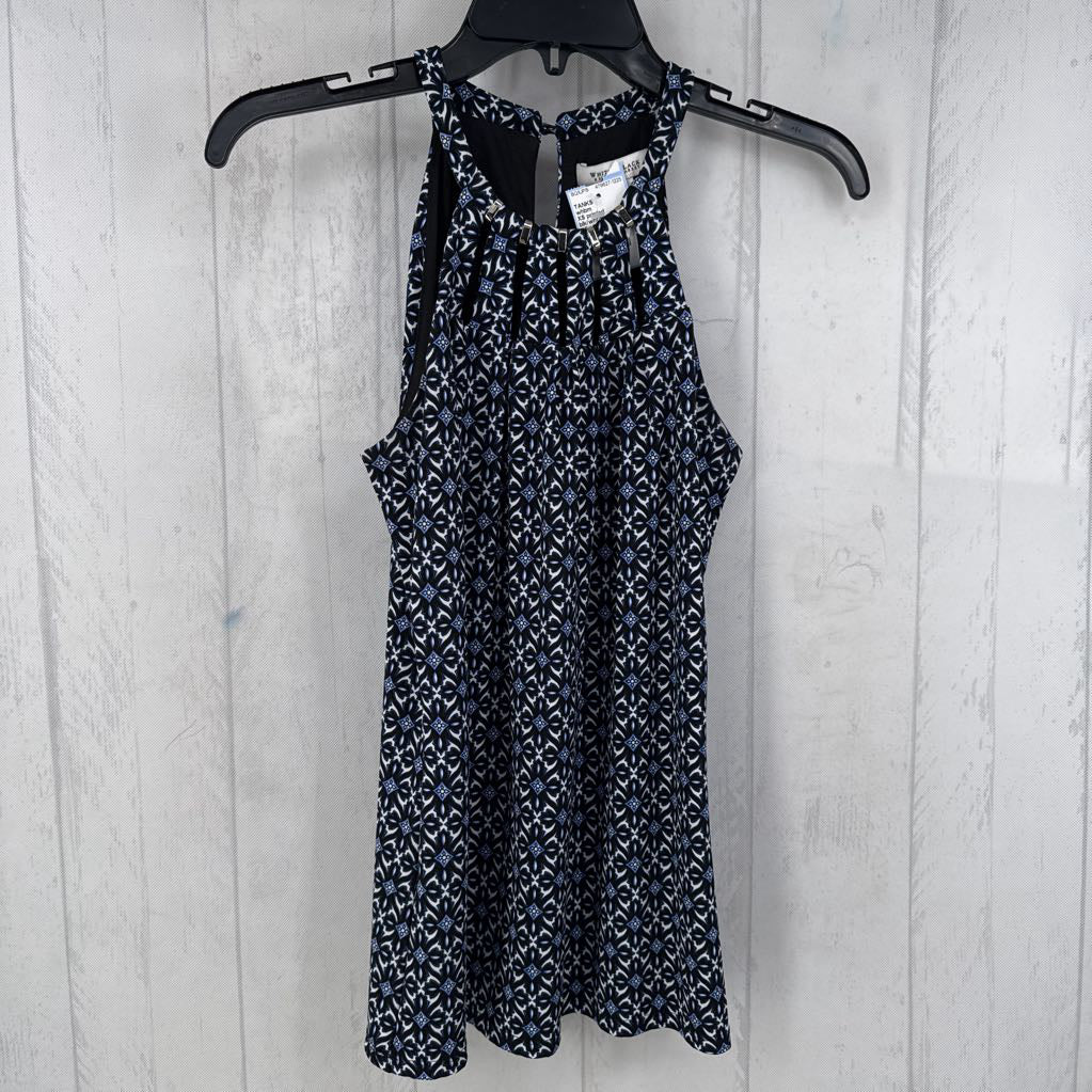 XS printed embelished tank
