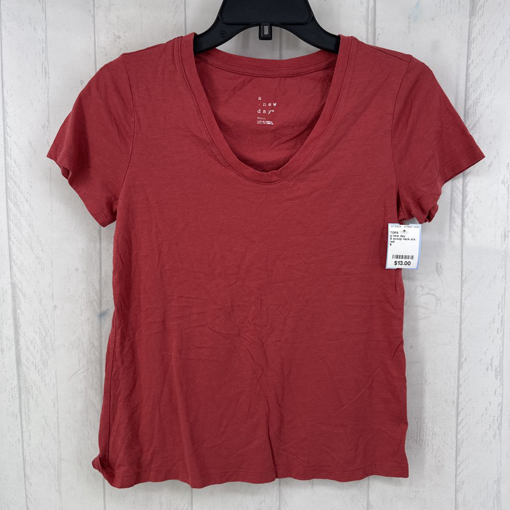 S scoop neck s/s tee