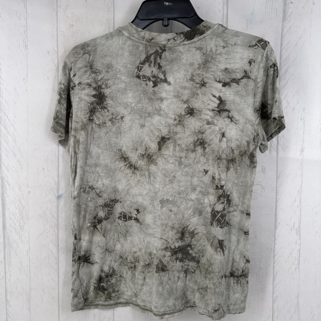 S tie-dye smiley face s/s tee