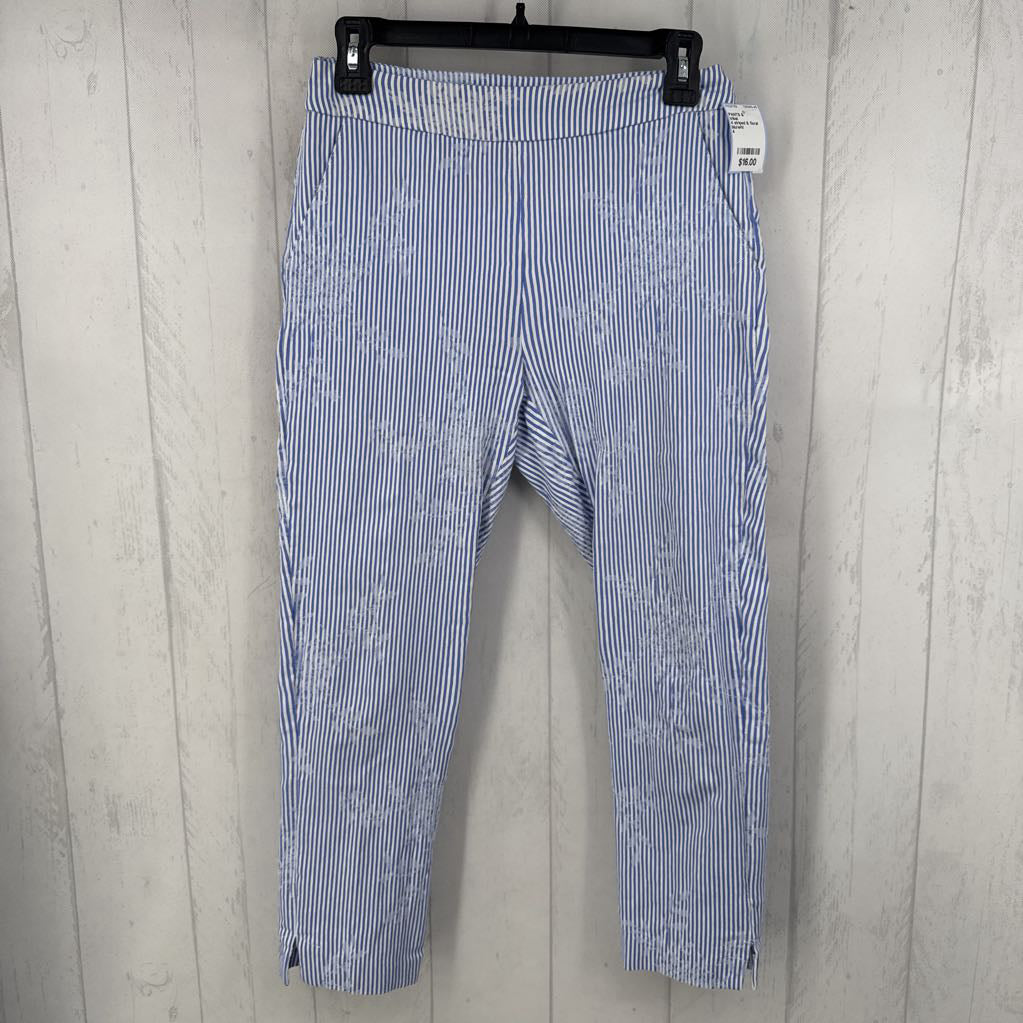 4 striped & floral print pull-on pant