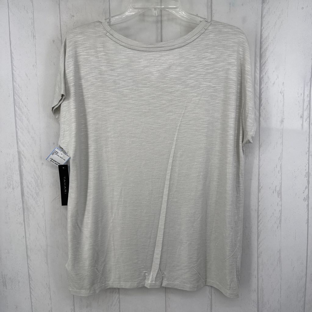 XL scoop neck cap slv top