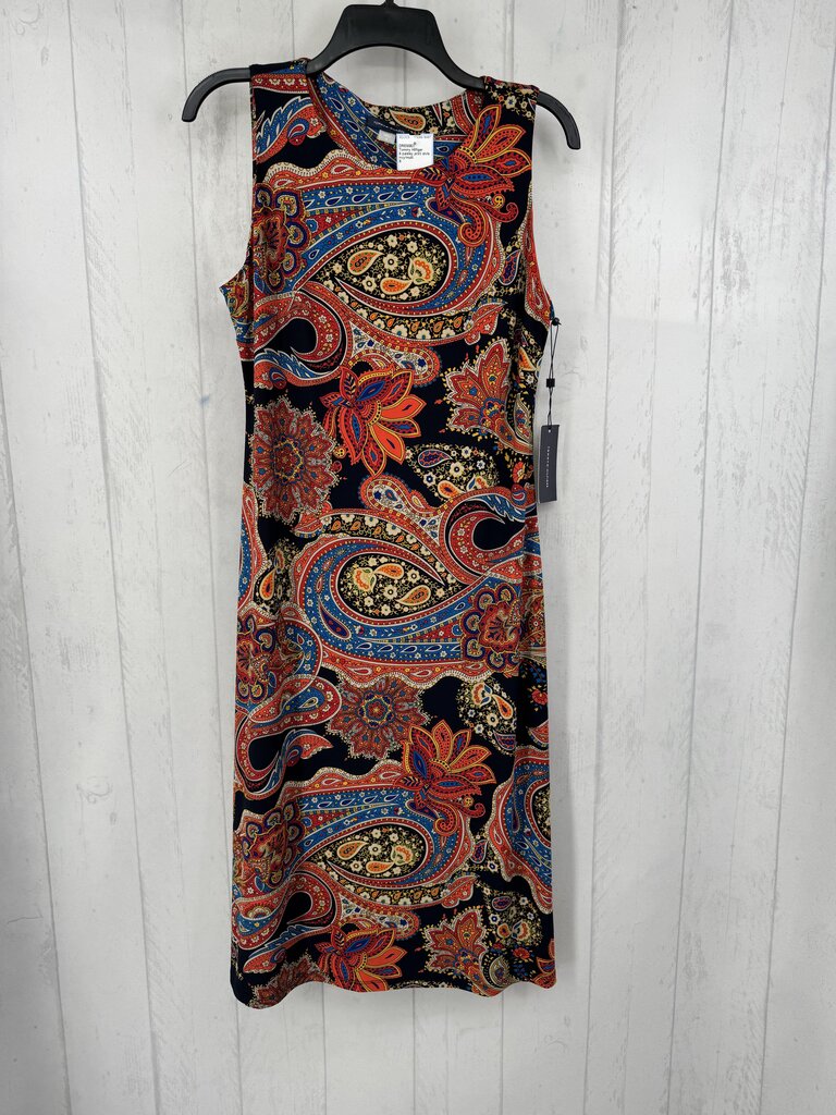 8 paisley print slvls dress