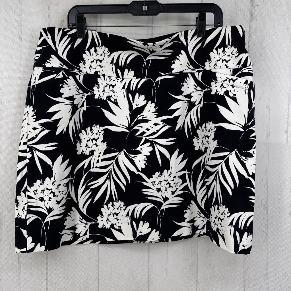 XXL flo print skort