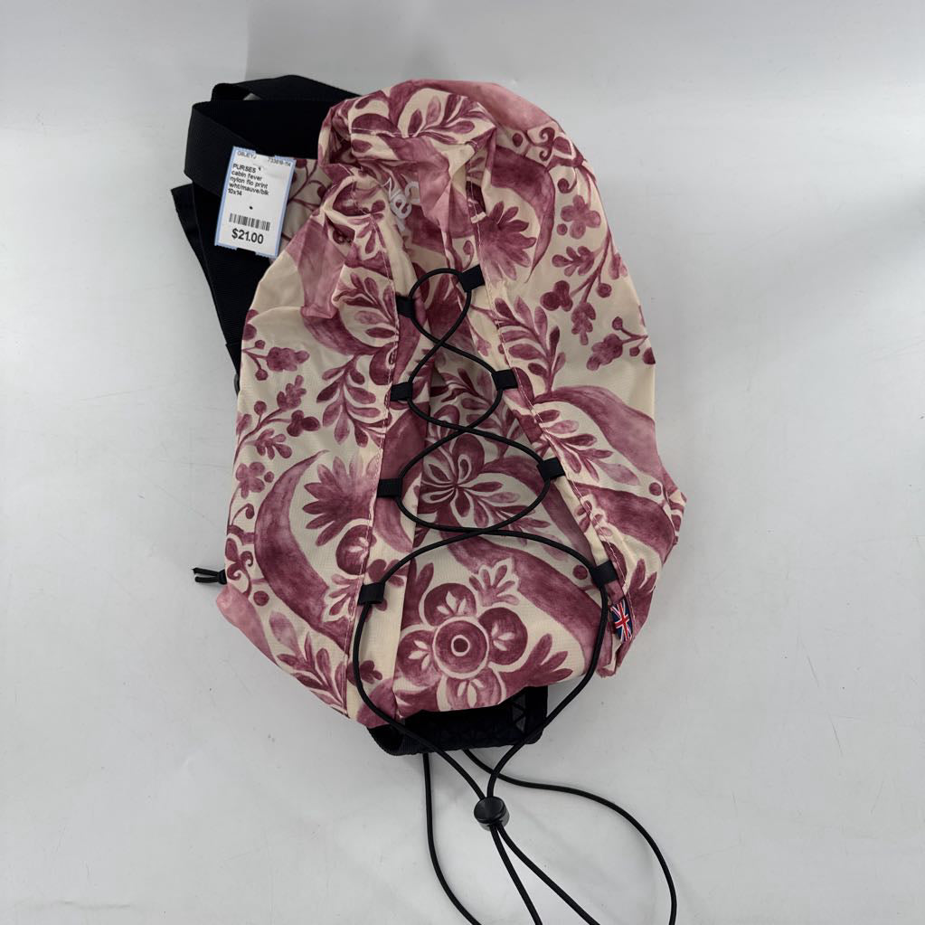 nylon flo print slingbag