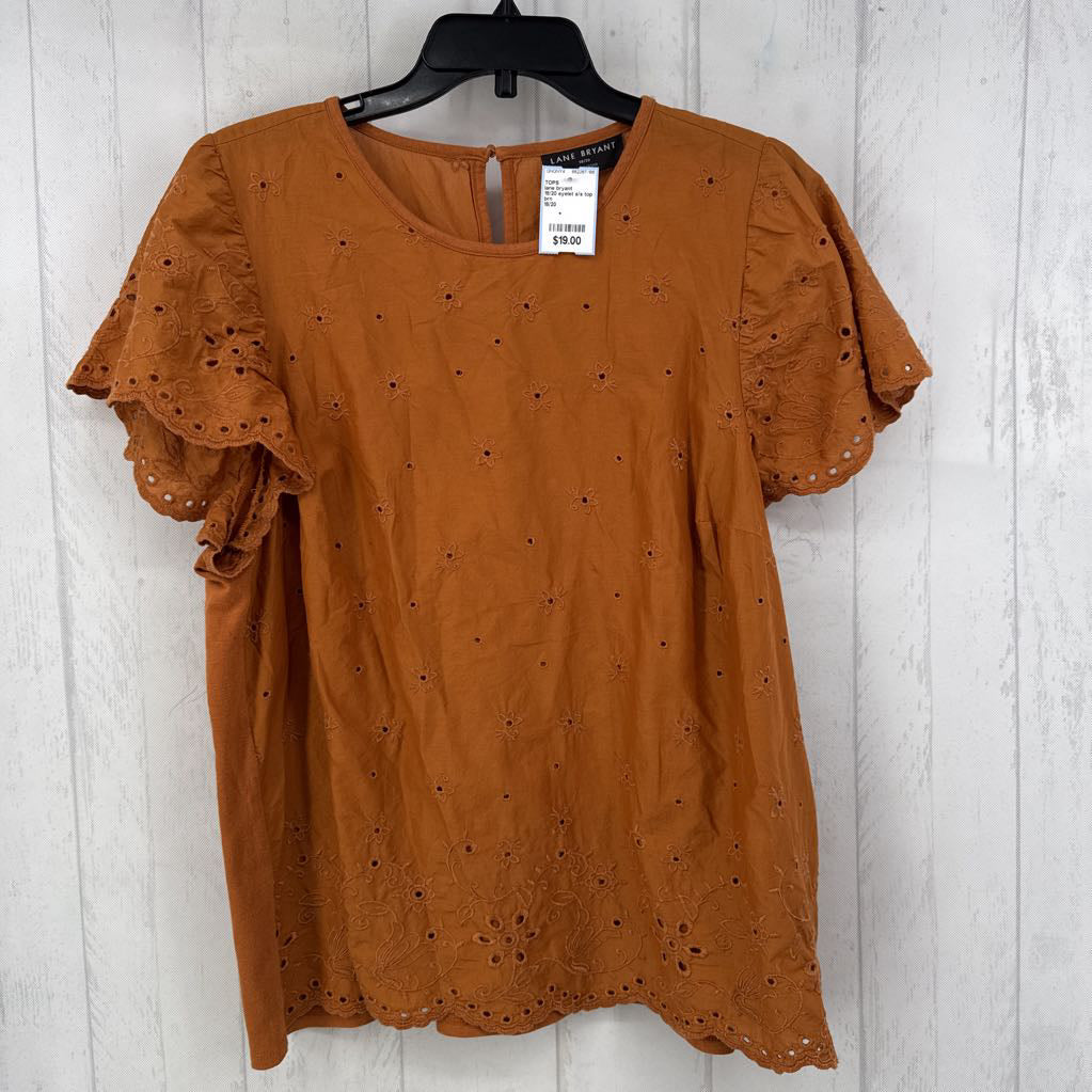 18/20 eyelet s/s top
