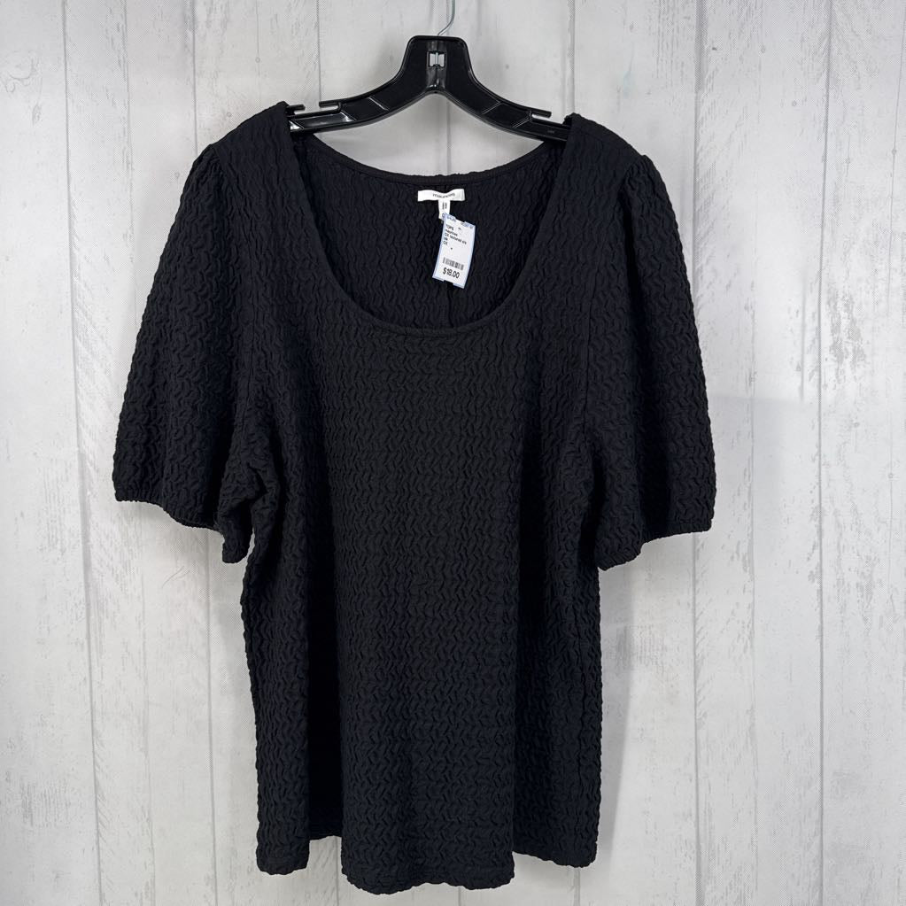 OX textured s/s top