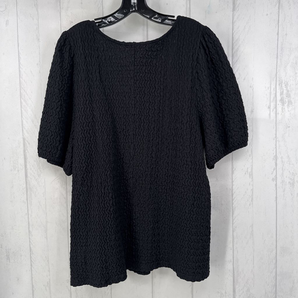 OX textured s/s top