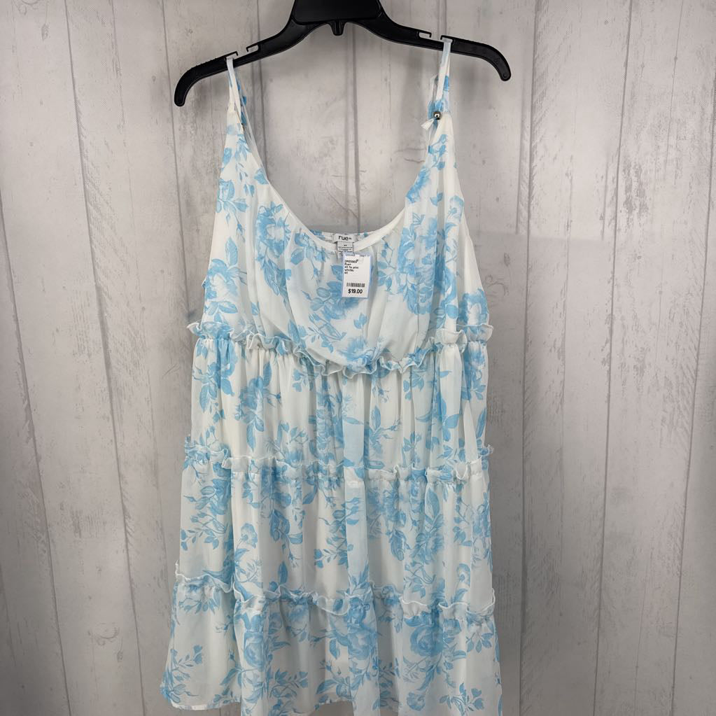 4X flo print sundress