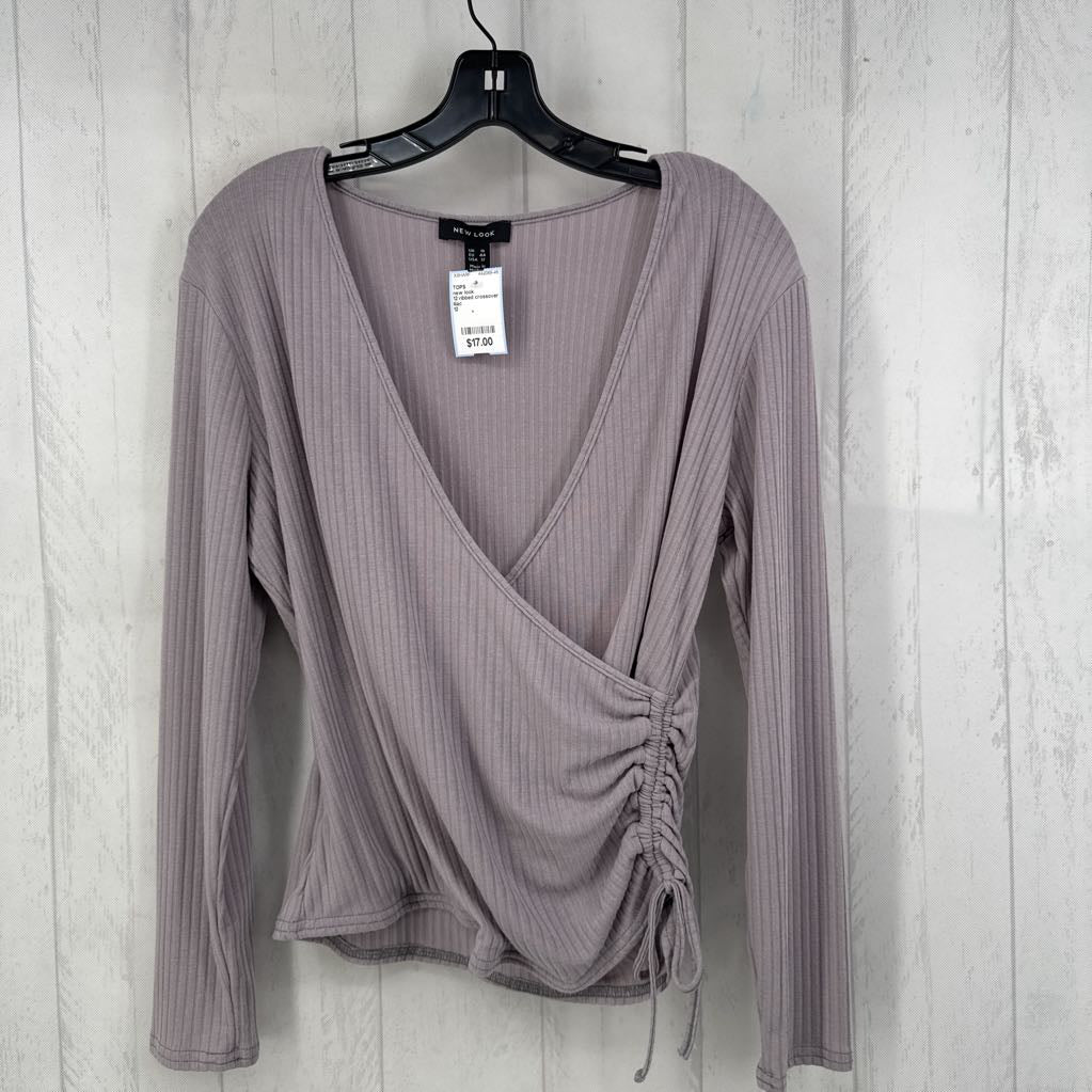 12 ribbed crossover l/s top