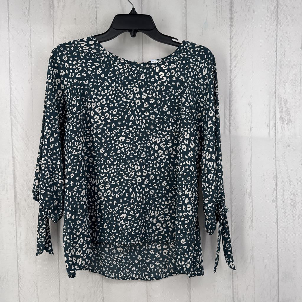 Lp animal print 3/4 slv top