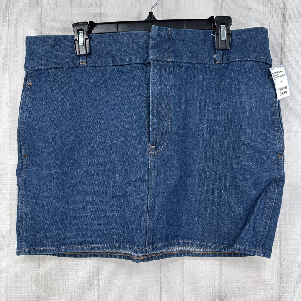 14 denim mini skirt