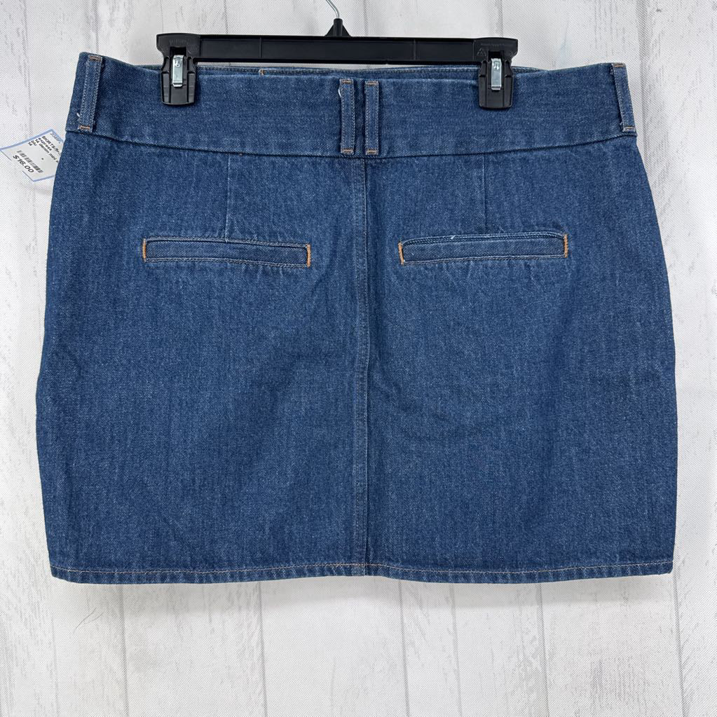 14 denim mini skirt