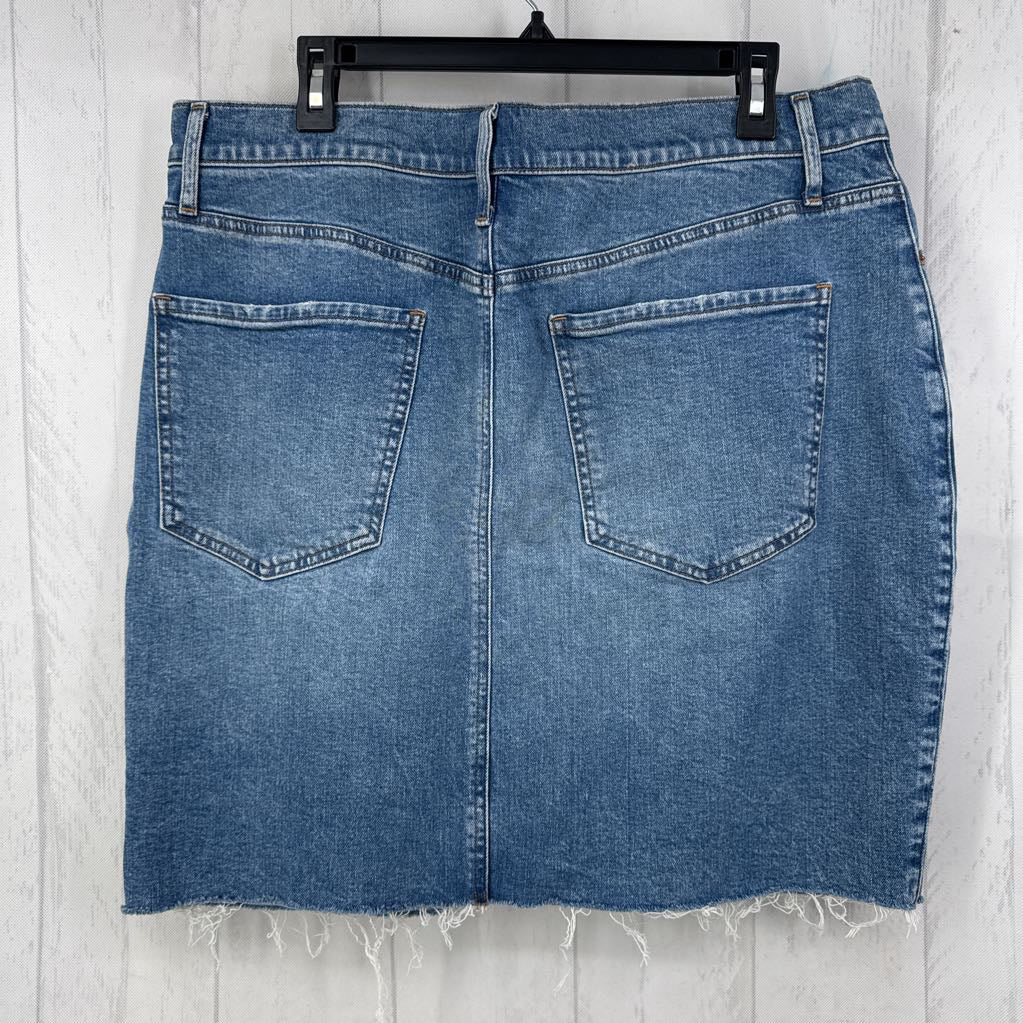 14 cutoff jean skirt