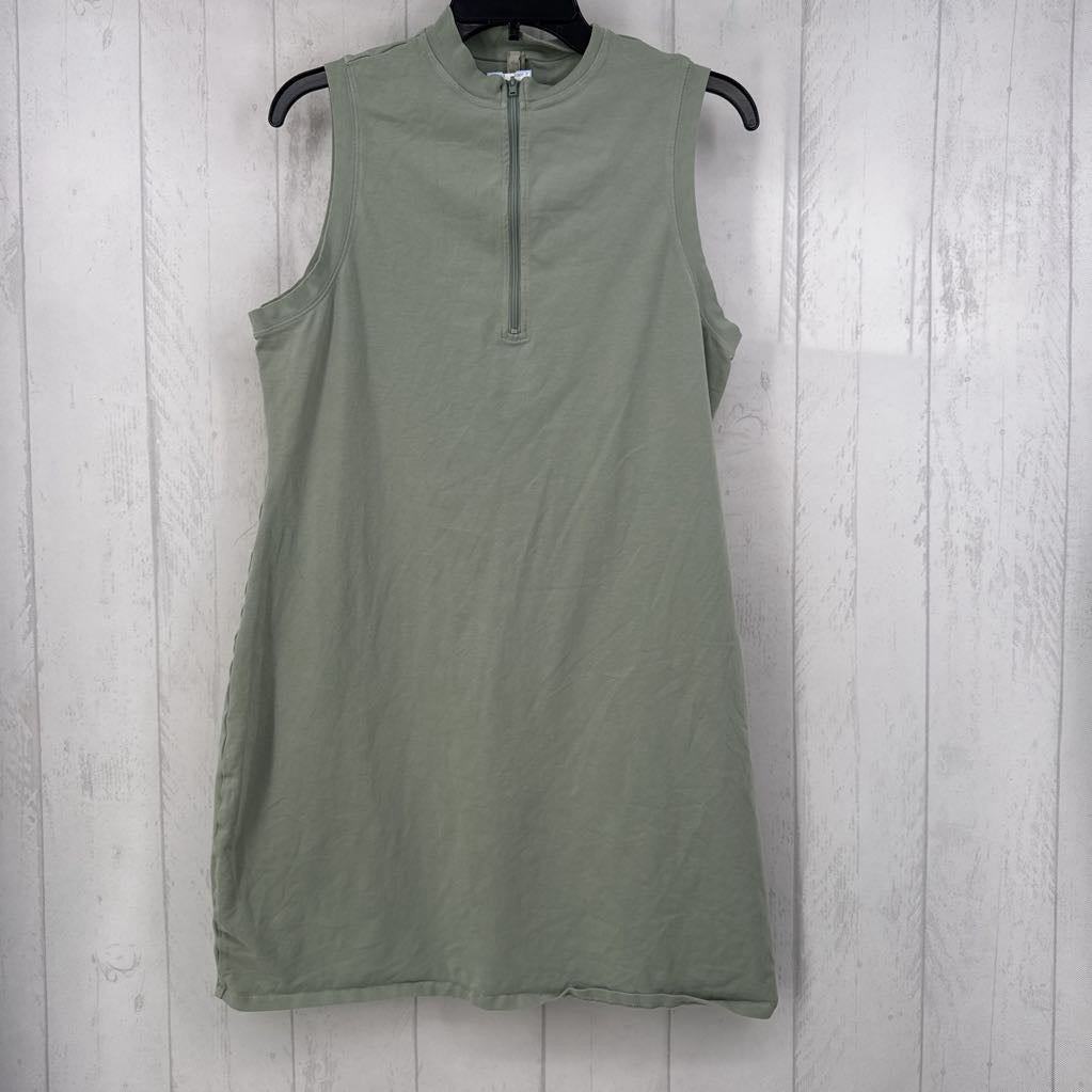 Quarter Zip Sleeveless Dress